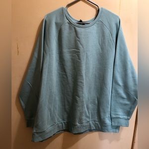 Light Blue Sweatshirt Plus Size